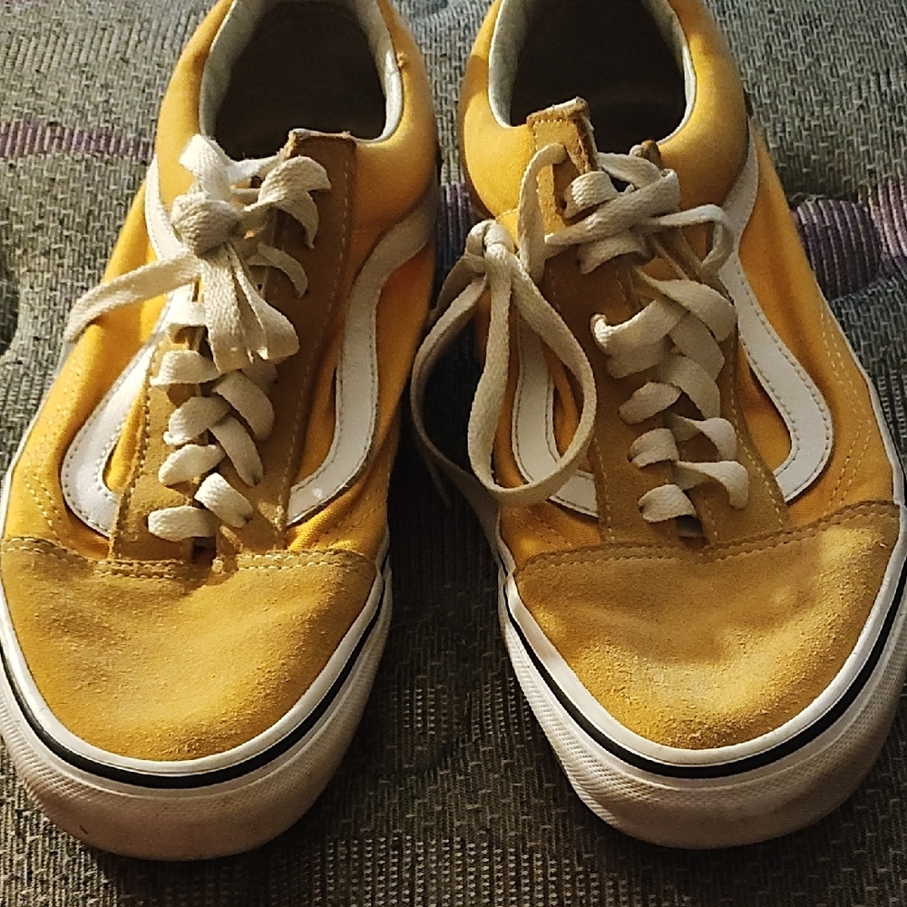 Vans Yellow and White Sneakers